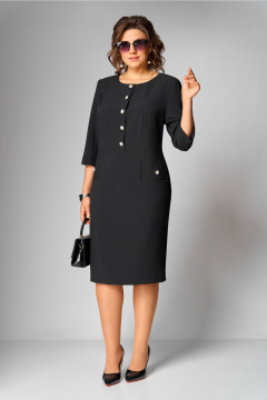 Платье Орхидея 1625 черный - фото 5