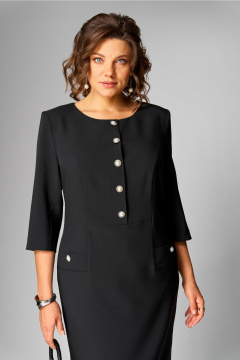 Платье Орхидея 1625 черный - фото 2