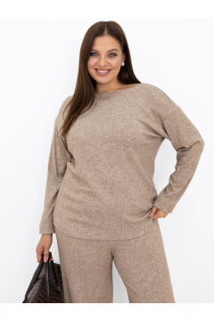 Брюки, джемпер Ollsy 05152 бежевый - фото 4