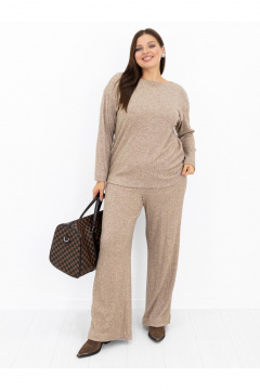 Брюки, джемпер Ollsy 05152 бежевый - фото 2