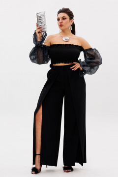 Топ Anelli 1286 черный - фото 5