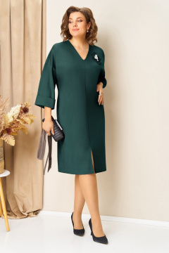 Платье VOLNA 1443 бутылочно-зеленый - фото 5