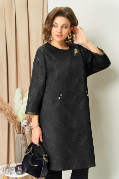 Платье VOLNA 1453 черный - фото 3