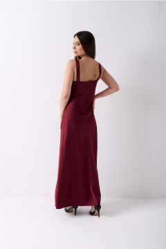 Платье Lady Line 0325 винный - фото 2