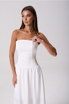 Платье Lady Line 1525 молочный - фото 3