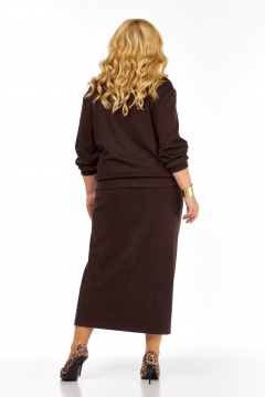 Джемпер, юбка БагираАнТа 1083 шоколад - фото 4