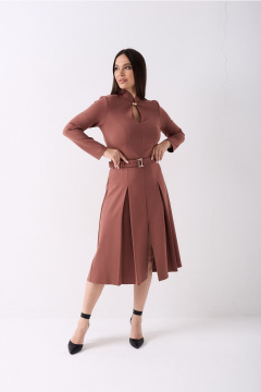 Платье Lady Line 2325 капучино - фото 3