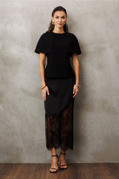 Блуза Butеr 3182 черный - фото 5