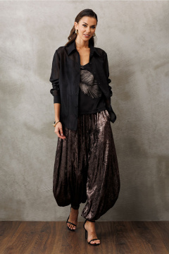 Брюки Butеr 3229 бронзовый_перламутр - фото 3