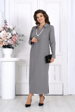 Платье Ninele 6009 светло-серый - фото 1