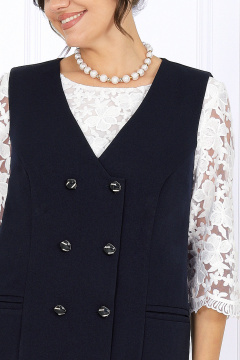 Сарафан Ninele 7443 темно-синий - фото 3