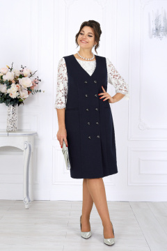 Сарафан Ninele 7443 темно-синий - фото 5