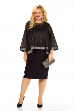 Блуза, платье БагираАнТа 1005 черный - фото 3