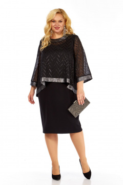 Блуза, платье БагираАнТа 1005 черный - фото 1