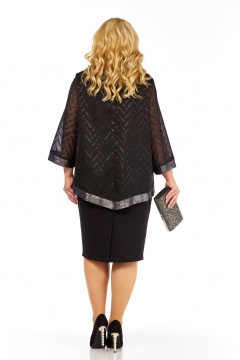 Блуза, платье БагираАнТа 1005 черный - фото 5