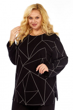 Джемпер СиБон 0375Дж черный - фото 1