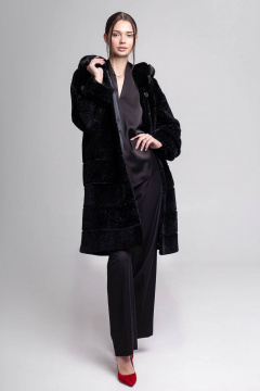 Пальто Мехофф Линия19.12-52 черный - фото 4