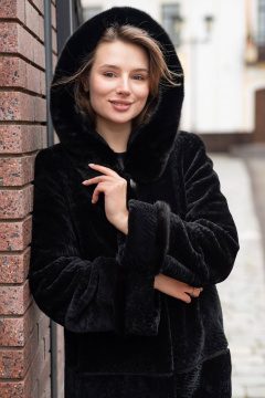 Пальто Мехофф Линия190.12-52 черный - фото 5