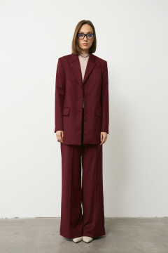 Брюки, жакет Luitui R4049 винный - фото 1