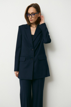 Брюки, жакет Luitui R4048 темно-синий - фото 3