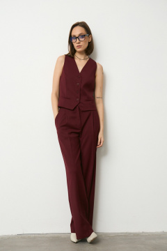 Брюки Luitui R2055 винный - фото 3