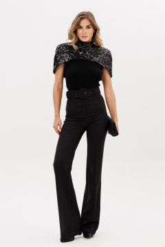 Брюки EOLA 2925.3 черный_меланж - фото 5