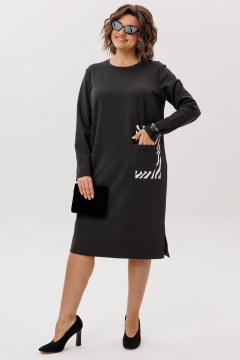 Платье Anelli 1427.1 гравити_зебра - фото 1