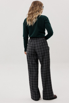 Брюки, джемпер Ma Vie М-710 серая_клетка_изумруд - фото 2