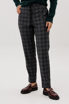 Брюки Ma Vie М-711-2 серая_клетка - фото 3