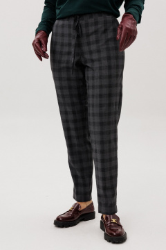 Брюки Ma Vie М-711-2 серая_клетка - фото 2