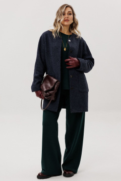 Пальто Ma Vie 714 синий - фото 4