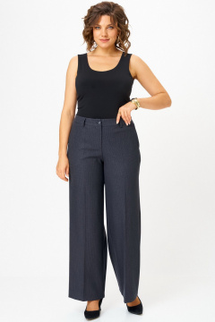 Брюки БелЭльСтиль 601-3_08_22 серо-синяя клетка - фото 3