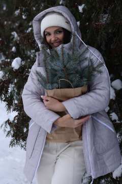 Куртка Mislana 1850 жемчужный - фото 3