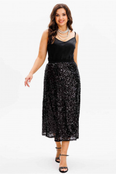 Топ Mislana 1164бл черный - фото 4