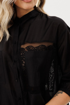 Блуза Ma Vie М-724-1 черный - фото 5