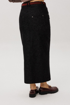 Джемпер, юбка Ma Vie М-725 малиновый_и_черный - фото 4