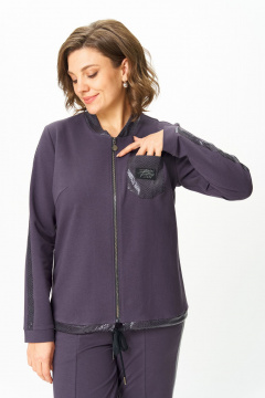 Блуза, брюки Bonna Image 455/2 серо-фиолетовый - фото 3