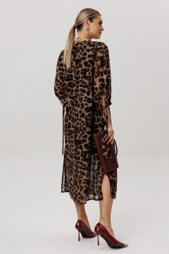 Платье Anelli 1733 коричневый_леопард - фото 5