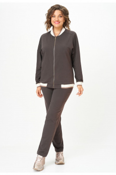 Брюки, джемпер STEFANY 2066-2 горький-шоколад - фото 3