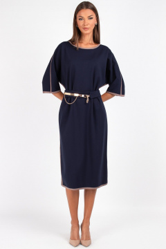 Платье, пояс VIZAVI 804 синий - фото 2