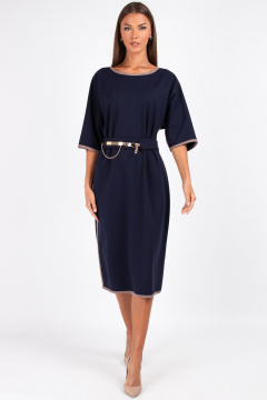 Платье, пояс VIZAVI 804 синий - фото 4