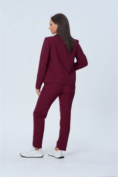 Брюки, жакет Vilena 1003 бургунди - фото 3