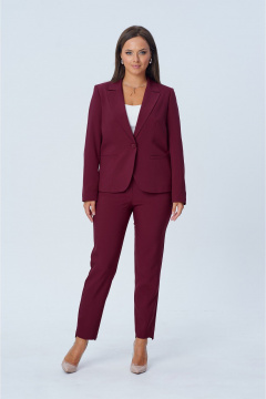 Брюки, жакет Vilena 1003 бургунди - фото 1