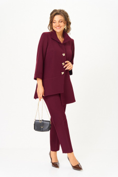 Брюки, туника Vilena 1110 винный - фото 5