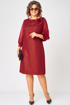 Платье EVA GRANT 7310D красный - фото 1