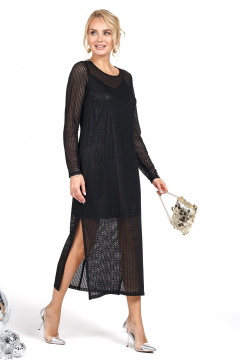 Платье Alani Collection 2481 черный - фото 5