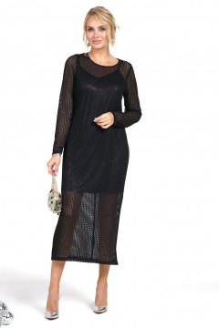 Платье Alani Collection 2481 черный - фото 2