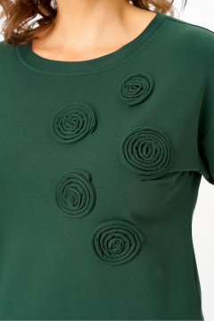 Джемпер Rumoda 2268 темно-зеленый - фото 4