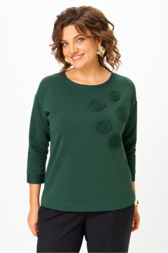 Джемпер Rumoda 2268 темно-зеленый - фото 2