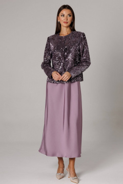 Жакет, платье Ларс Стиль 1154 лиловый - фото 3
